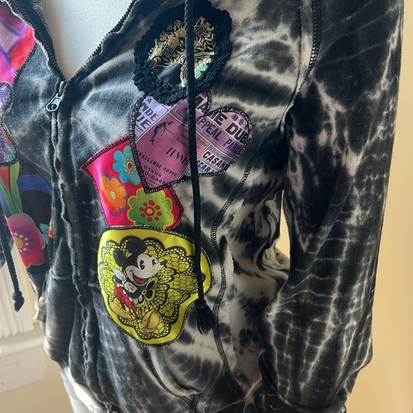 Kingdom Couture Disney Parks Tye Die Zip Hoodie with bonus Disney Ears - Picture 4 of 12